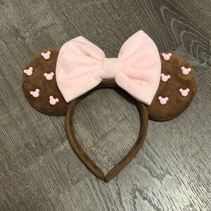 Brown and Pink Minnie Headband